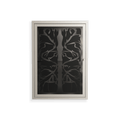 Black Potted Plant - Wall Cabinet - Konrad Blaszczyk - Pebble - Overlay Glass