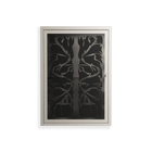 Black Potted Plant - Wall Cabinet - Konrad Blaszczyk - Pebble - Overlay Glass
