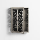 Black Potted Plant - Wall Cabinet - Konrad Blaszczyk - Pebble - Overlay Glass