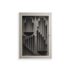 Black Fern - Wall Cabinet - Konrad Blaszczyk - Pebble - Overlay Glass