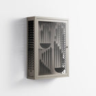Black Fern - Wall Cabinet - Konrad Blaszczyk - Pebble - Overlay Glass