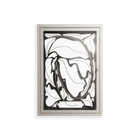 White Potted Plant - Wall Cabinet - Konrad Blaszczyk - Pebble - Overlay Glass