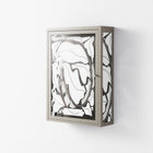 White Potted Plant - Wall Cabinet - Konrad Blaszczyk - Pebble - Overlay Glass