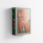 Wine And Me - Wall Cabinet - Raissa Oltmanns - Pebble - Overlay Glass