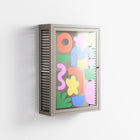 Fun Shapes - Wall Cabinet - Sandra Hutter - Pebble - Overlay Glass