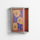 Sunflowers - Wall Cabinet - Sandra Hutter - Pebble - Overlay Glass