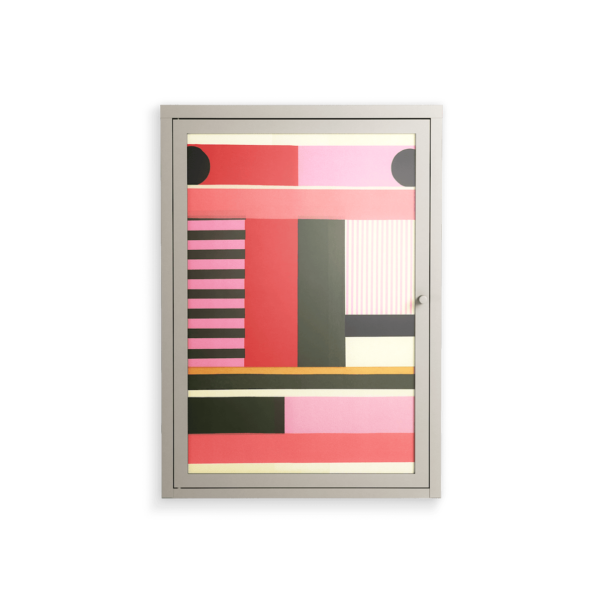 Harmonic - Wall Cabinet - Rikki Hewitt - Pebble - Overlay Glass