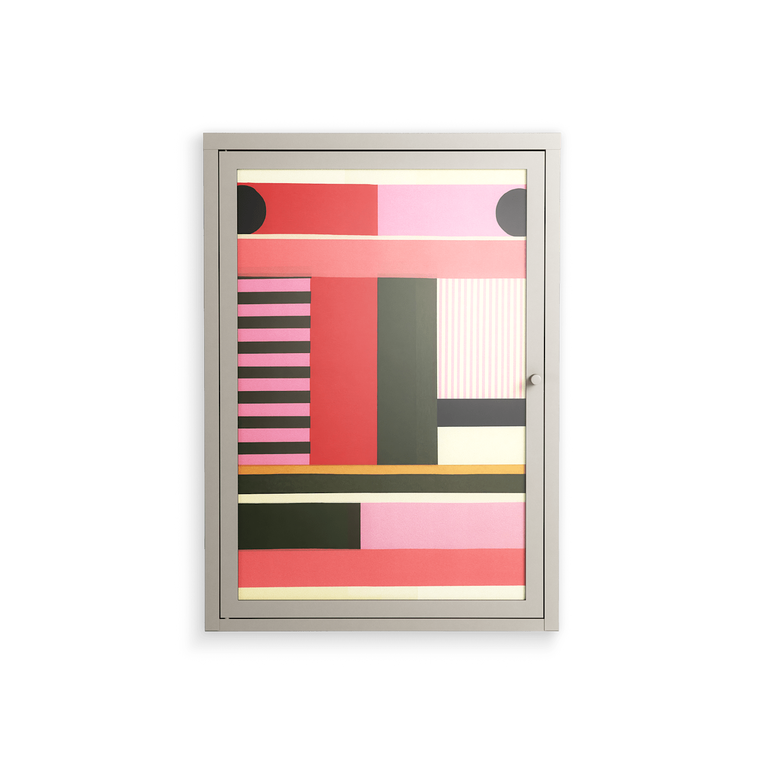 Harmonic - Wall Cabinet - Rikki Hewitt - Pebble - Overlay Glass