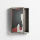 Plume - Wall Cabinet - Rikki Hewitt - Pebble - Overlay Glass