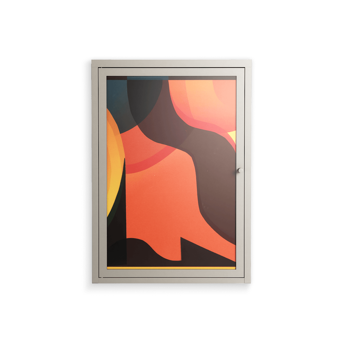 Swift - Wall Cabinet - Rikki Hewitt - Pebble - Overlay Glass