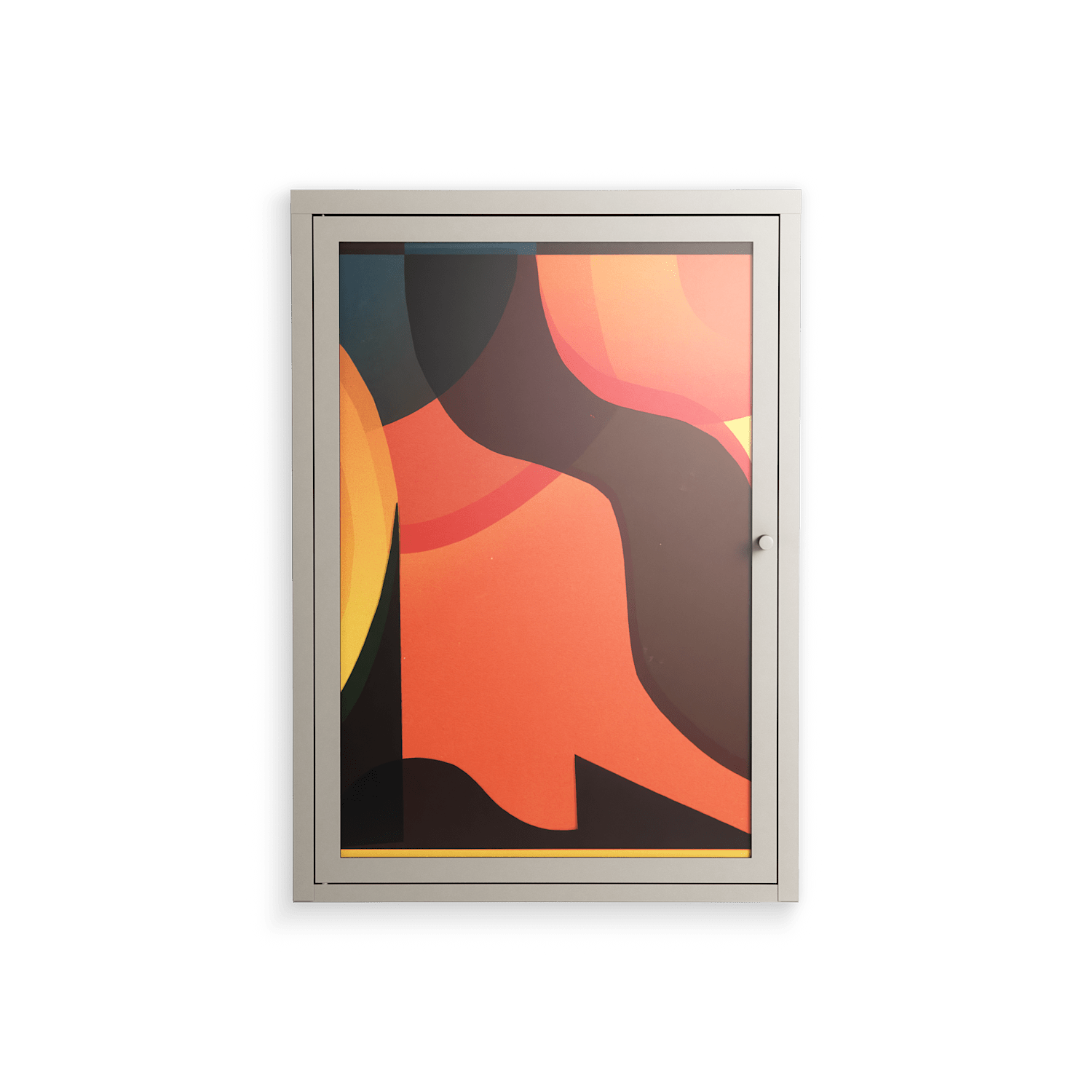 Swift - Wall Cabinet - Rikki Hewitt - Pebble - Overlay Glass