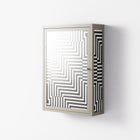 Rectangle In Rectangle - Wall Cabinet - Guido De Boer - Pebble - Overlay Glass