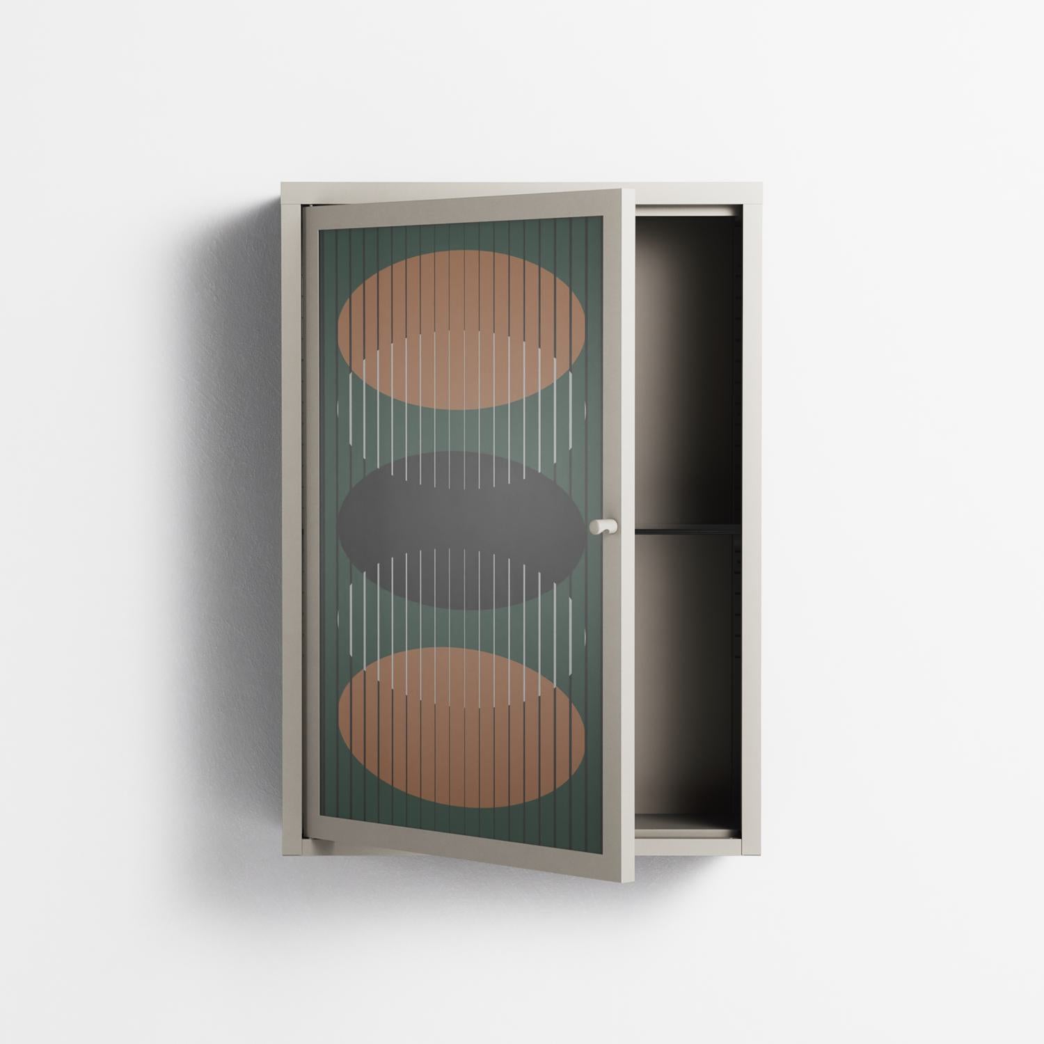 Soul Split - Wall Cabinet - Oluwaseyi Samuel Adebayo - Pebble - Overlay Glass
