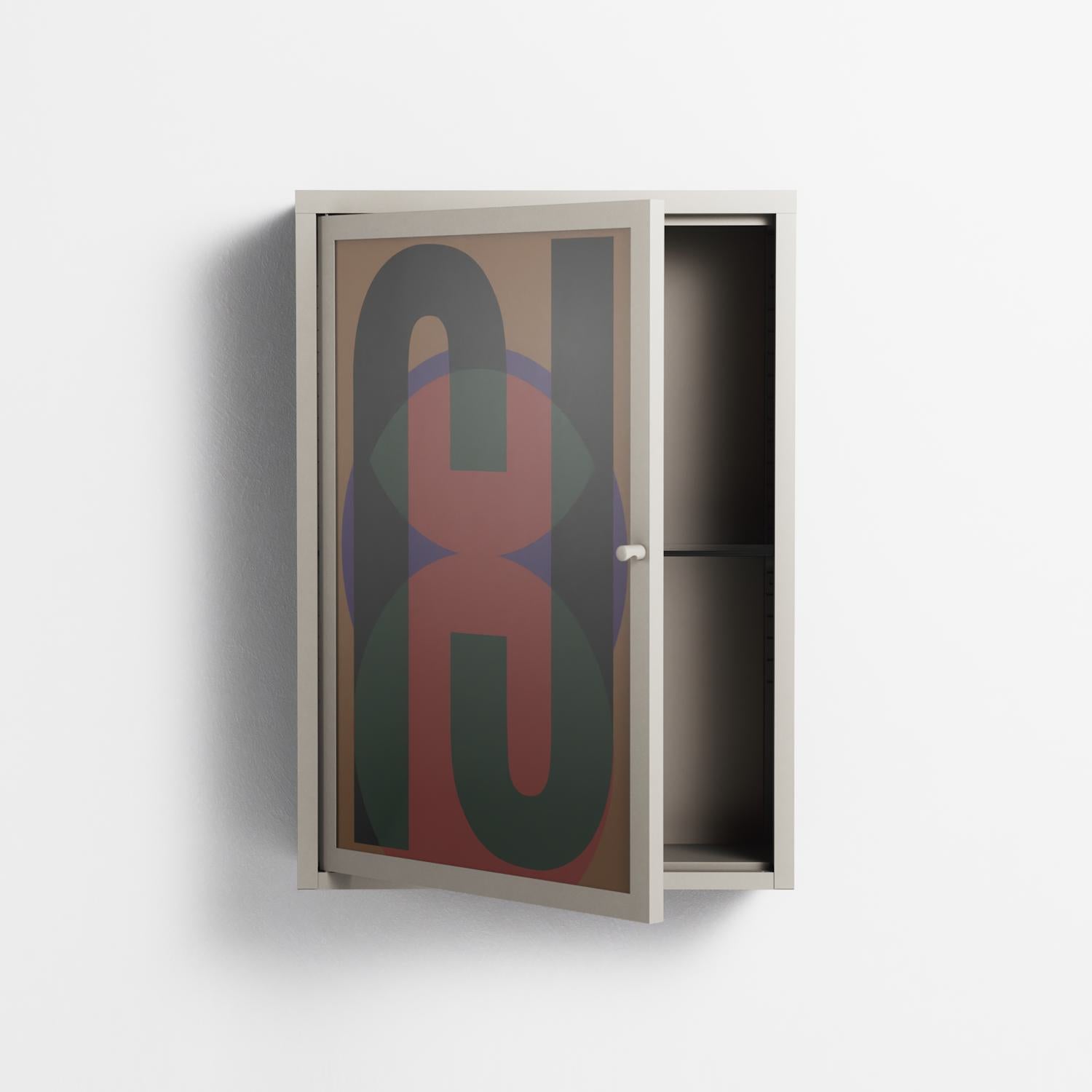 JJ - Wall Cabinet - Oluwaseyi Samuel Adebayo - Pebble - Overlay Glass