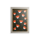 Blooming Folk Garden - Wall Cabinet - Sandra Hutter - Pebble - Overlay Glass