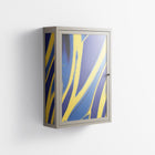 Blue Gale - Wall Cabinet - Oluwaseyi Samuel Adebayo - Pebble - Overlay Glass