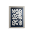 Blue Flower - Wall Cabinet - Magdalena Marchocka - Pebble - Overlay Glass
