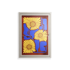 Sunflowers - Wall Cabinet - Sandra Hutter - Pebble - Overlay Glass