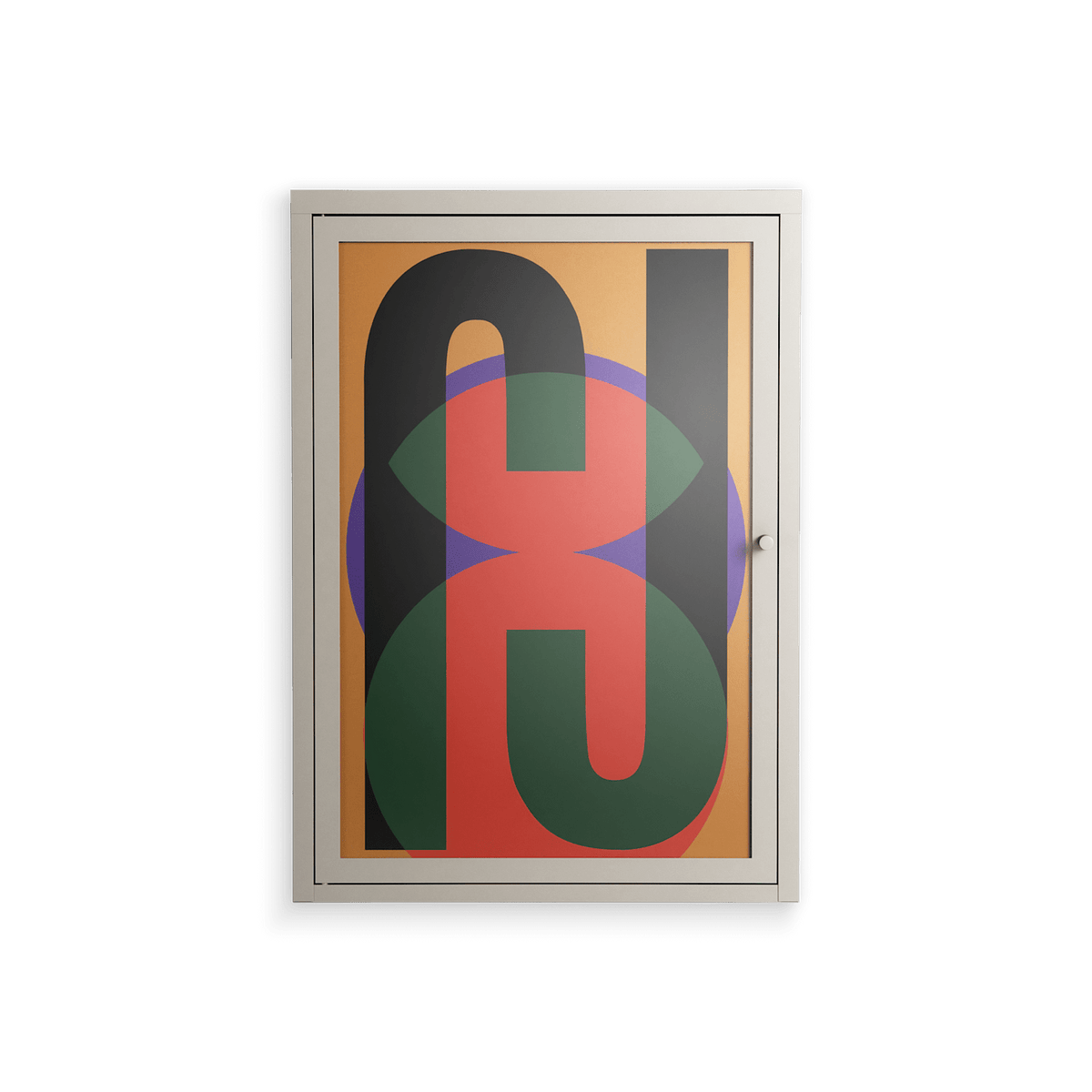 JJ - Wall Cabinet - Oluwaseyi Samuel Adebayo - Pebble - Overlay Glass