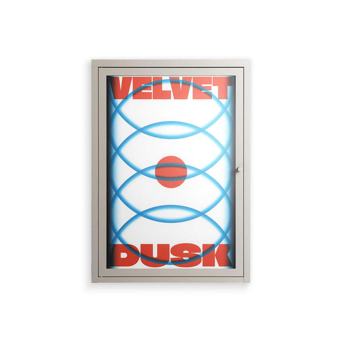 Velvet Dusk - Wall Cabinet - Oluwaseyi Samuel Adebayo - Pebble - Overlay Glass