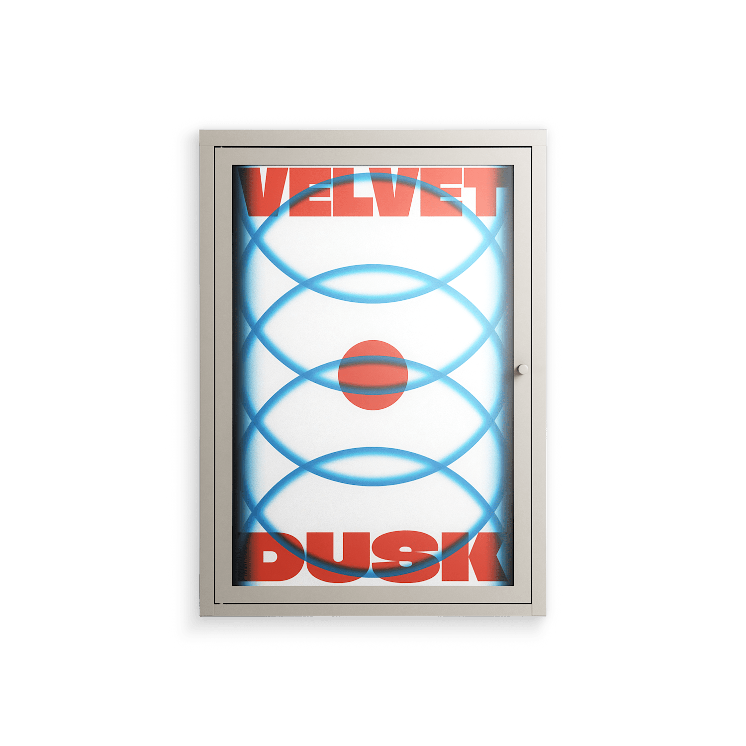 Velvet Dusk - Wall Cabinet - Oluwaseyi Samuel Adebayo - Pebble - Overlay Glass