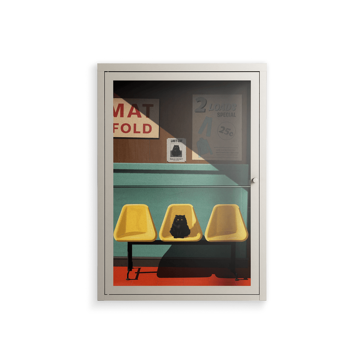 Have You Seen Bert - Wall Cabinet - Kristin Eriksson - Pebble - Clear glass
