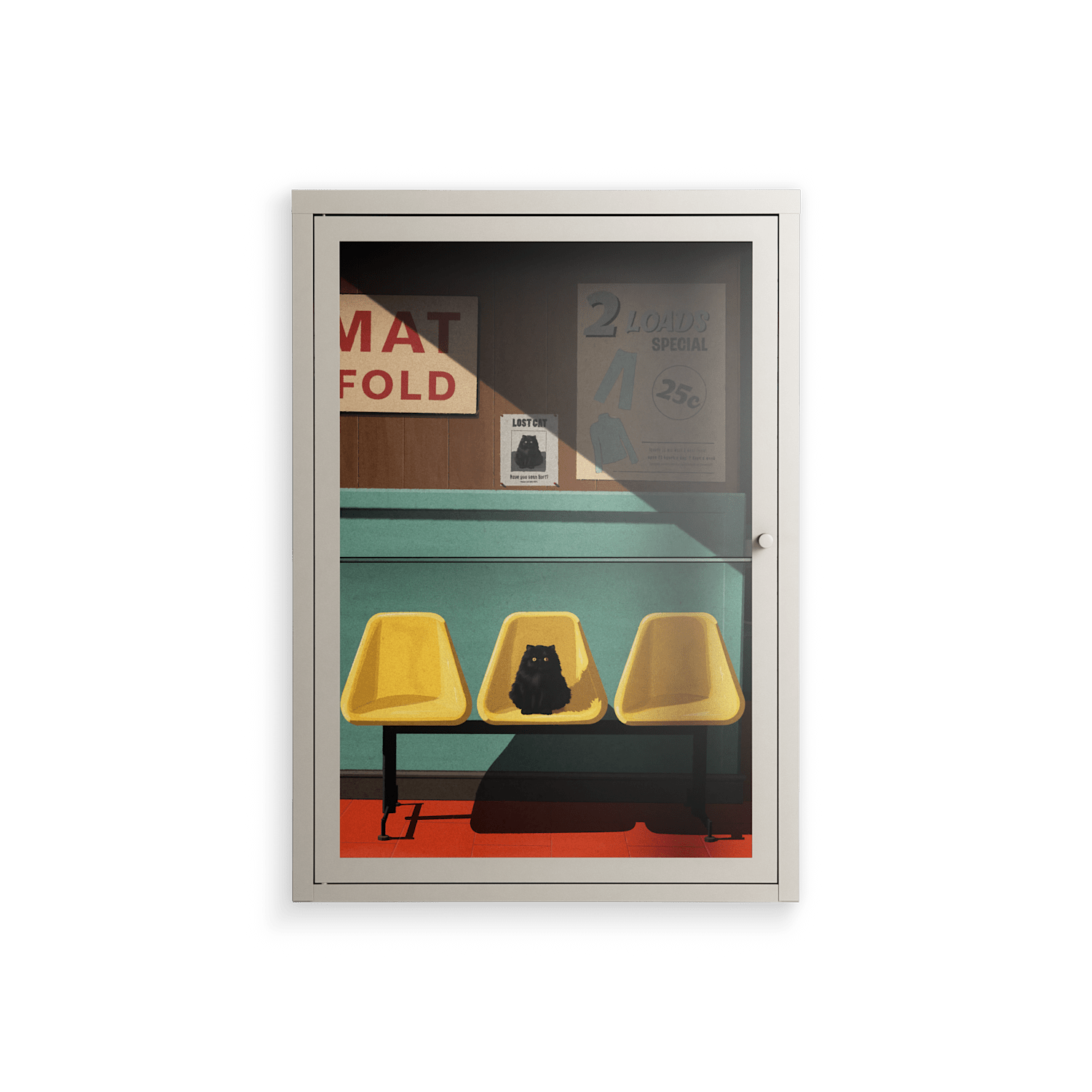 Have You Seen Bert - Wall Cabinet - Kristin Eriksson - Pebble - Clear glass