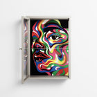 Orbiting Around Herself - Wall Cabinet - Mathilda Kienast - Pebble - Clear glass