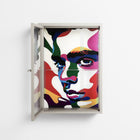 Fragments Of A Painted Souls - Wall Cabinet - Mathilda Kienast - Pebble - Clear glass