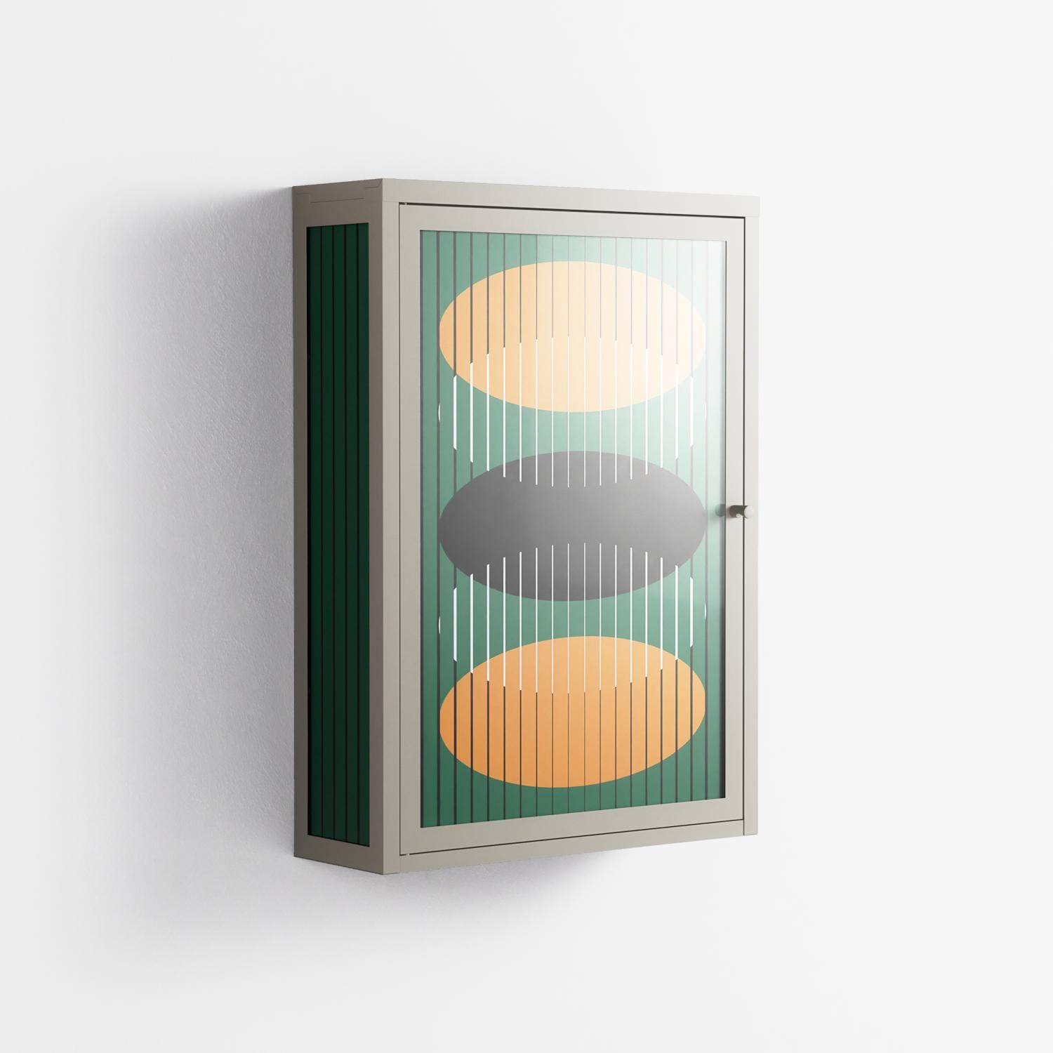 Soul Split - Wall Cabinet - Oluwaseyi Samuel Adebayo - Pebble - Overlay Glass