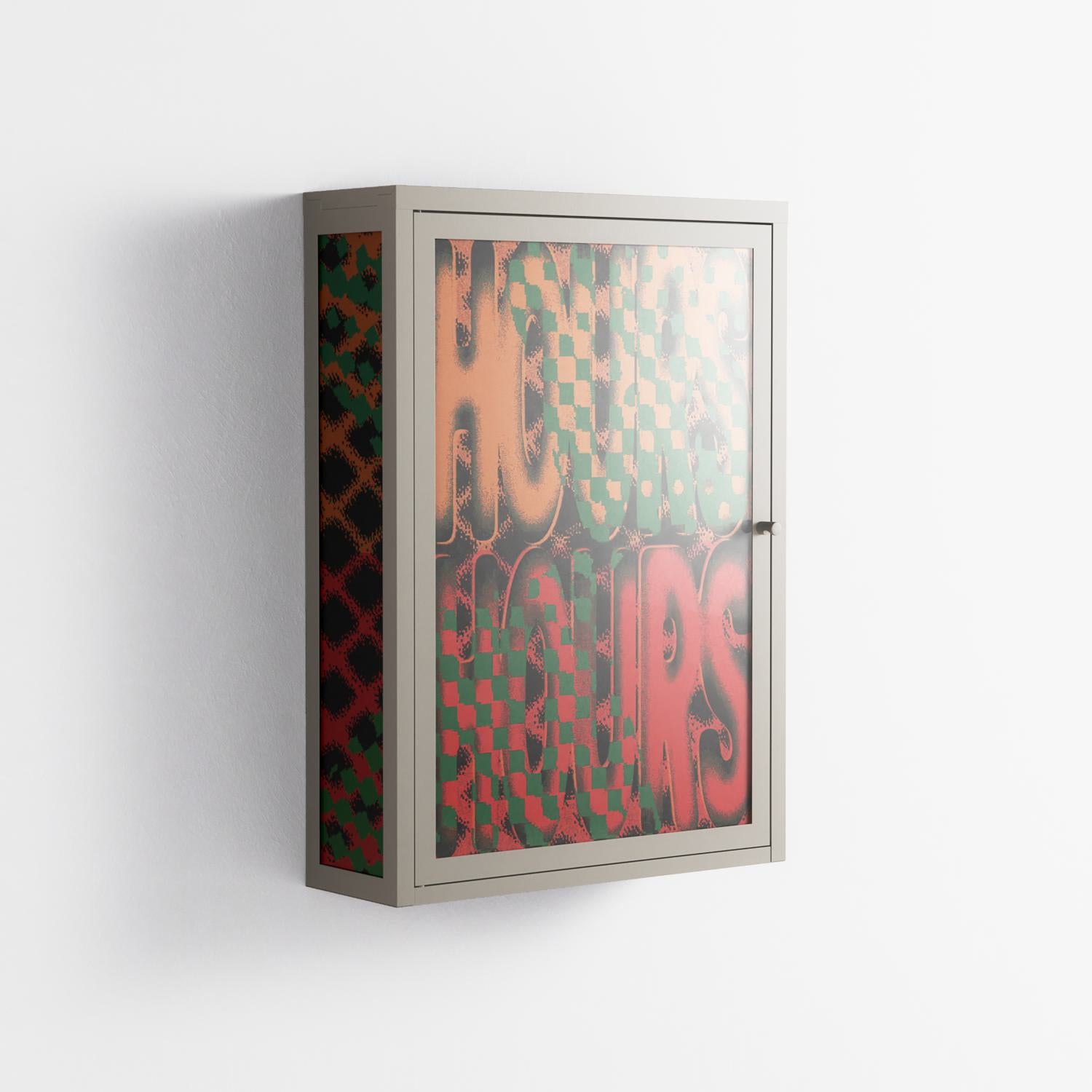 Hours - Wall Cabinet - Oluwaseyi Samuel Adebayo - Pebble - Overlay Glass