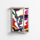 Fragments Of A Painted Souls - Wall Cabinet - Mathilda Kienast - Pebble - Clear glass