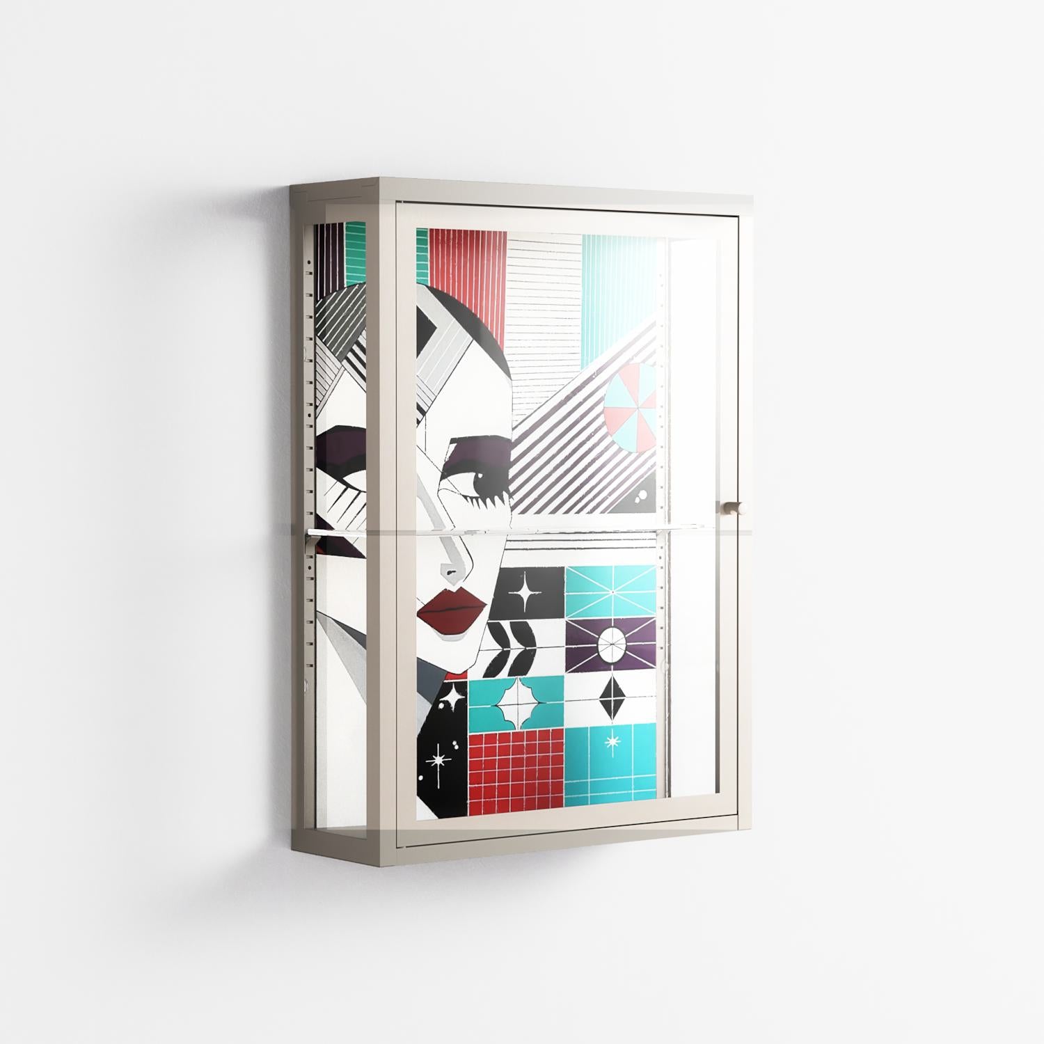 The Dessolution - Wall Cabinet - Mathilda Kienast - Pebble - Clear glass