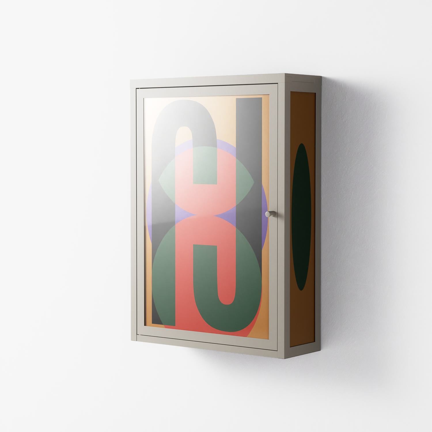 JJ - Wall Cabinet - Oluwaseyi Samuel Adebayo - Pebble - Overlay Glass
