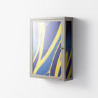 Blue Gale - Wall Cabinet - Oluwaseyi Samuel Adebayo - Pebble - Overlay Glass