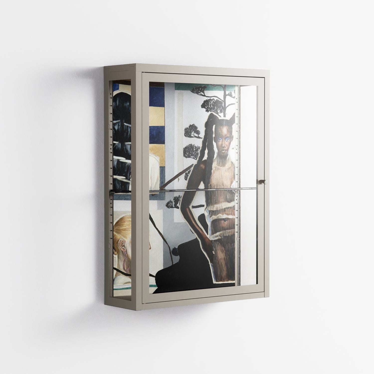Dreaming With Open Eyes - Wall Cabinet - Sophie Goudman-Peachey - Pebble - Clear glass