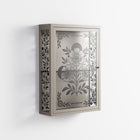 Barbed Bloom - Wall Cabinet - Daphna Sebbane - Pebble - Overlay Glass