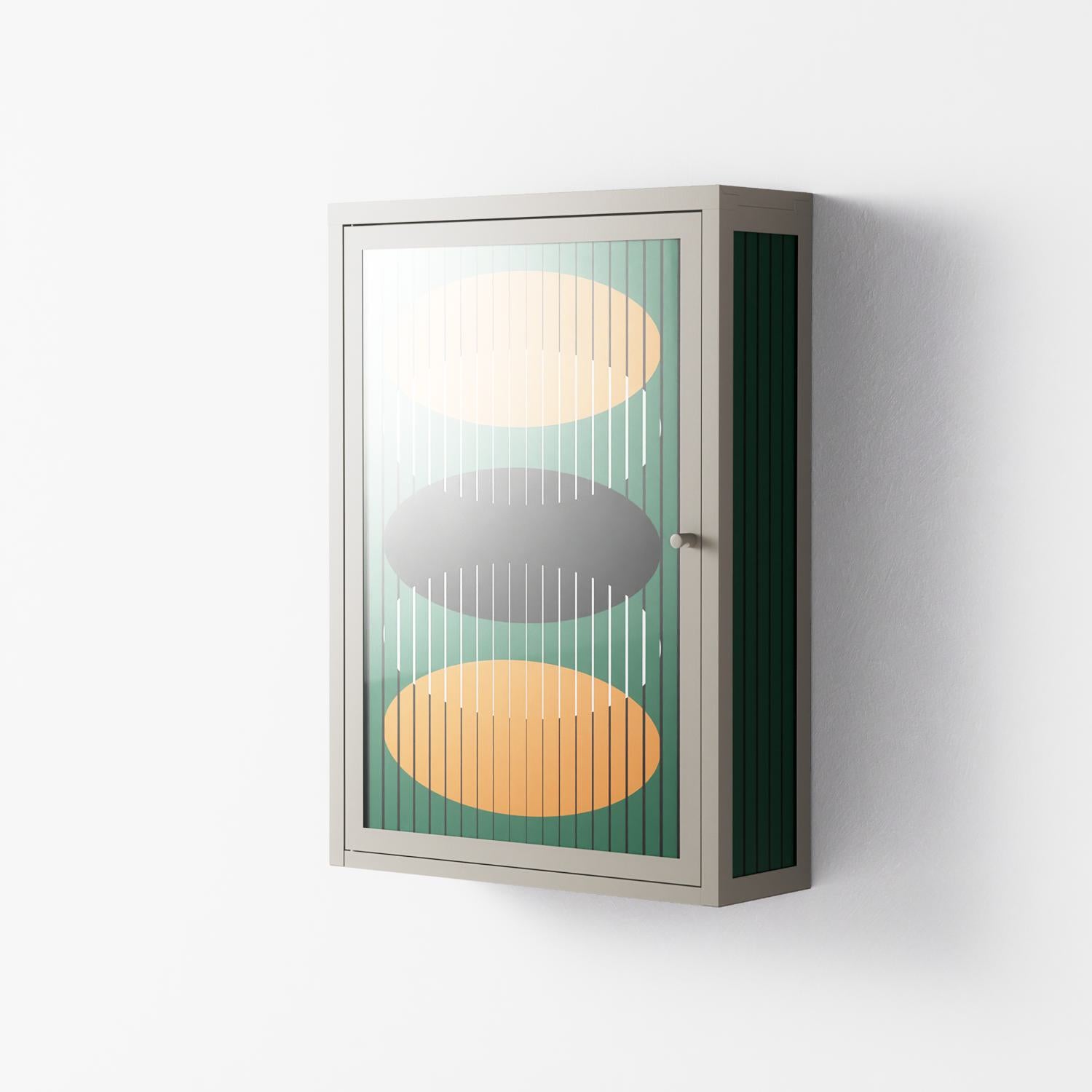 Soul Split - Wall Cabinet - Oluwaseyi Samuel Adebayo - Pebble - Overlay Glass