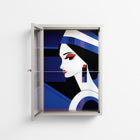 Beyond The Veil Of Consciousness - Wall Cabinet - Mathilda Kienast - Pebble - Clear glass