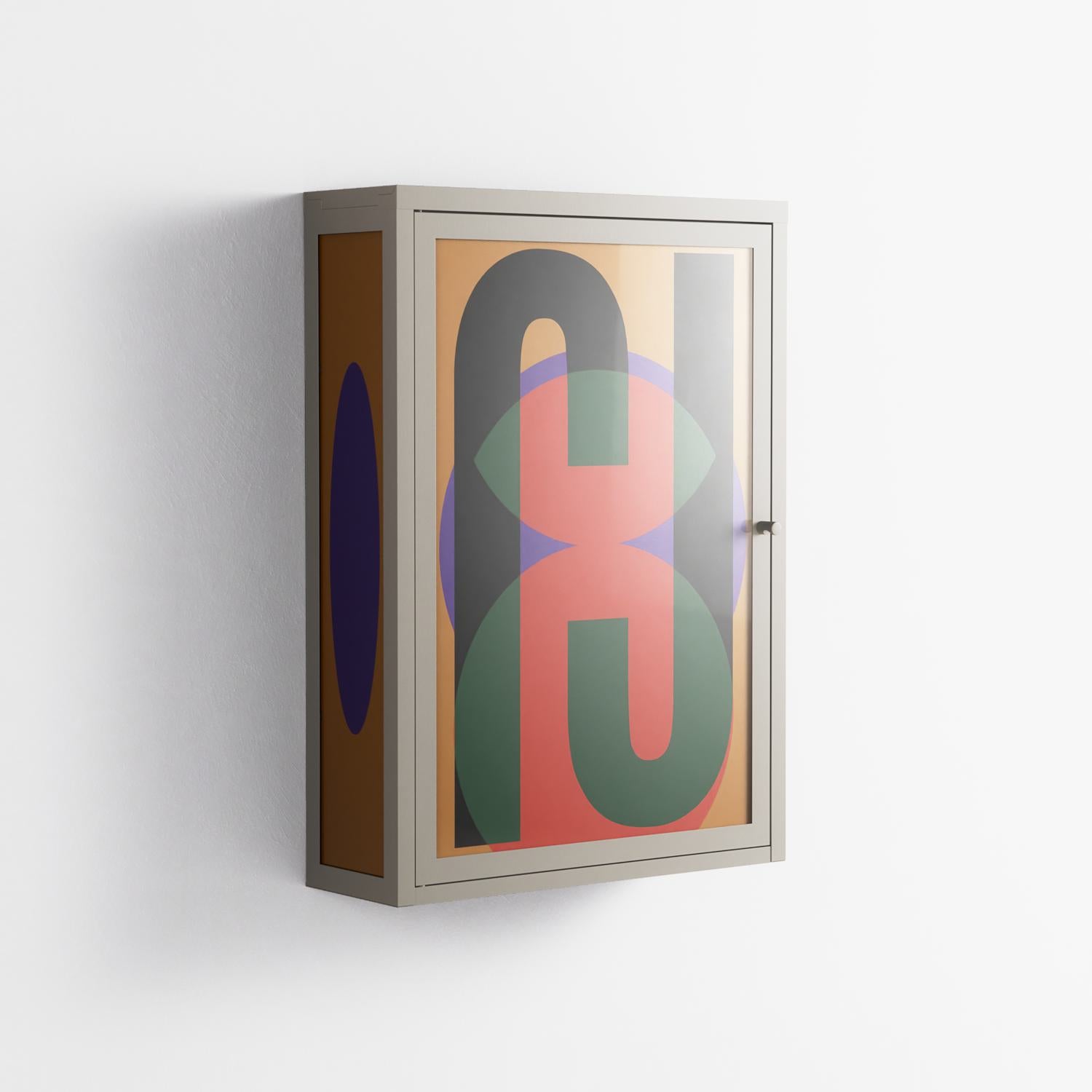 JJ - Wall Cabinet - Oluwaseyi Samuel Adebayo - Pebble - Overlay Glass
