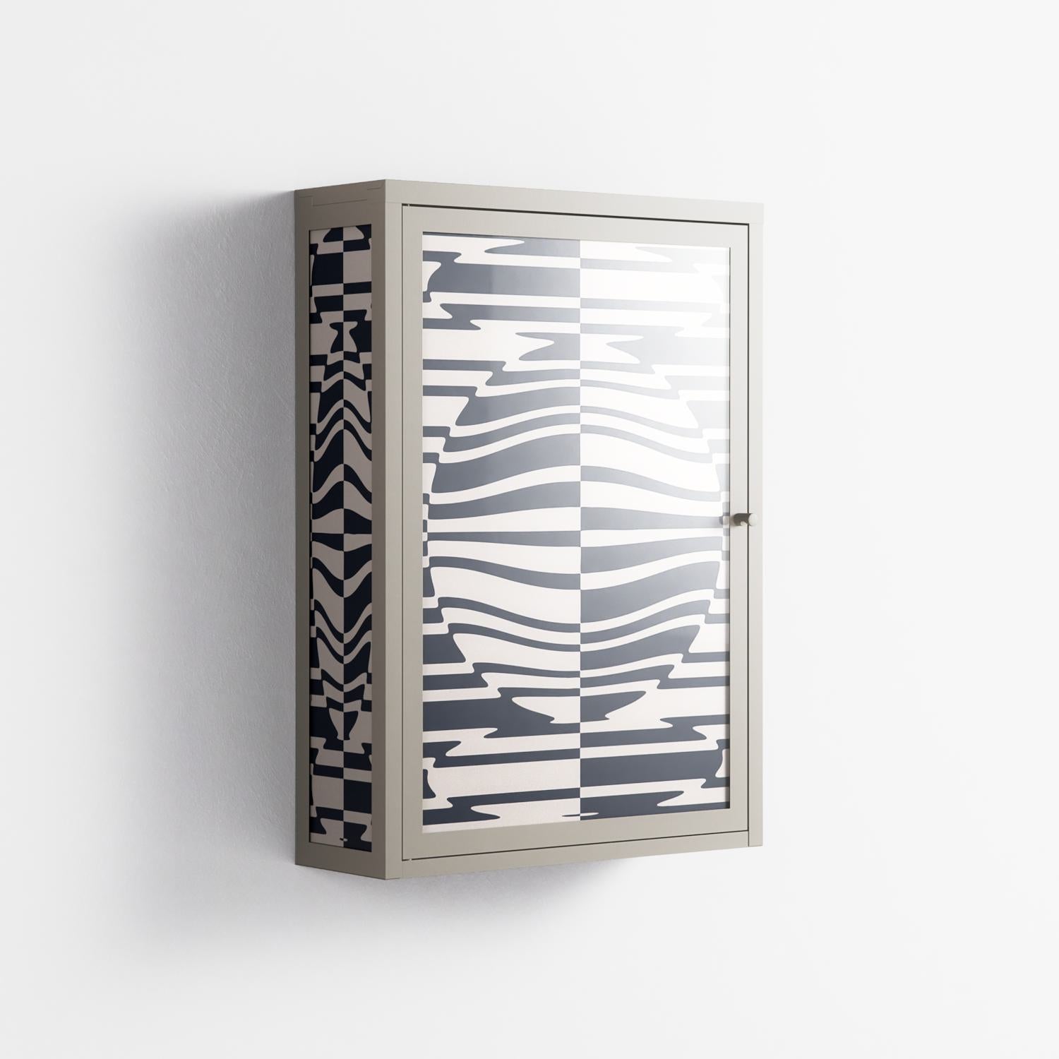 Wave Lens - Wall Cabinet - Oluwaseyi Samuel Adebayo - Pebble - Overlay Glass