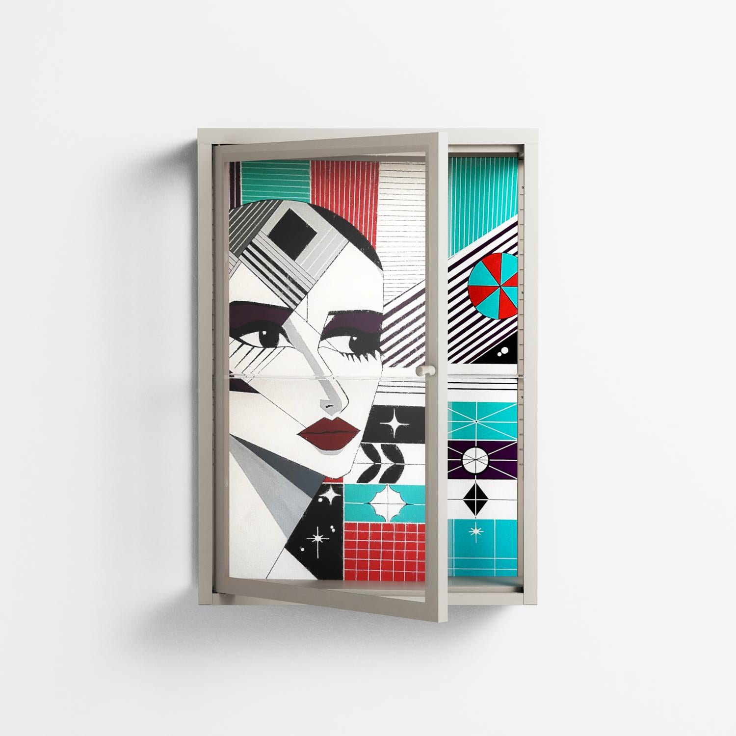 The Dessolution - Wall Cabinet - Mathilda Kienast - Pebble - Clear glass