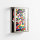 Orbiting Around Herself - Wall Cabinet - Mathilda Kienast - Pebble - Clear glass