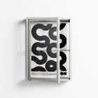 Black Waves - Wall Cabinet - Alexander Khabbazi - Chalk - Clear glass