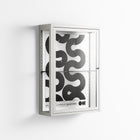 Black Waves - Wall Cabinet - Alexander Khabbazi - Chalk - Clear glass