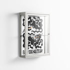 Every Dog - Wall Cabinet - Alexander Khabbazi - Chalk - Clear glass