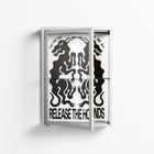 Hounds  - Wall Cabinet - Alexander Khabbazi - Chalk - Clear glass