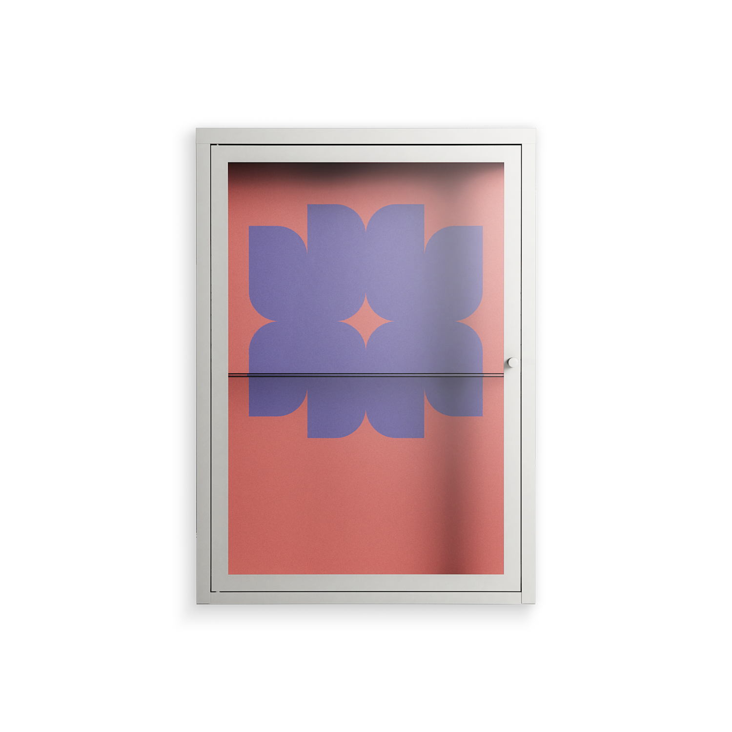 Stella - Wall Cabinet - Linus Lohoff - Chalk - Clear glass