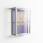 Amara - Wall Cabinet - Linus Lohoff - Chalk - Clear glass