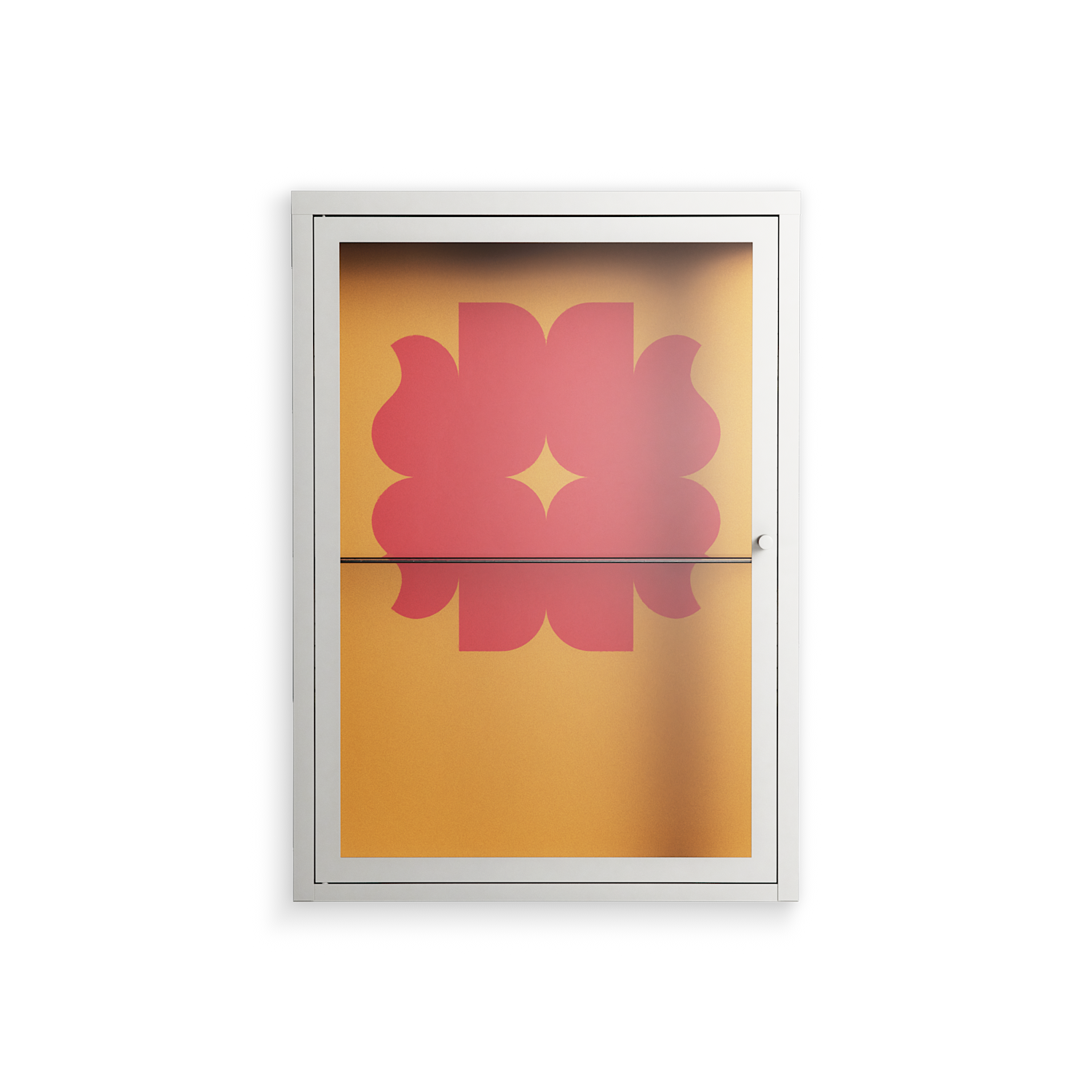 Phonix - Wall Cabinet - Linus Lohoff - Chalk - Clear glass